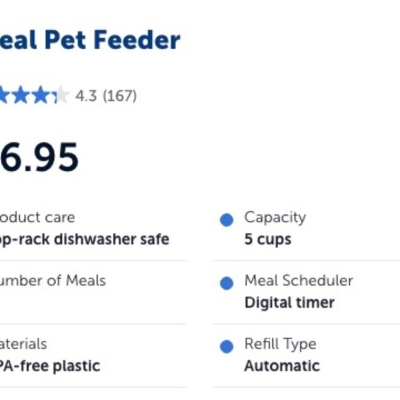 PetSafe Tan and White 5 Meal Pet Feeder *EUC* MSRP: $57+tax - Picture 13 of 14